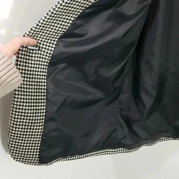 {Prophecy by Sag Harbor} 90s Vintage Women's Houndstooth Wool Blazer - Picture 11 of 15